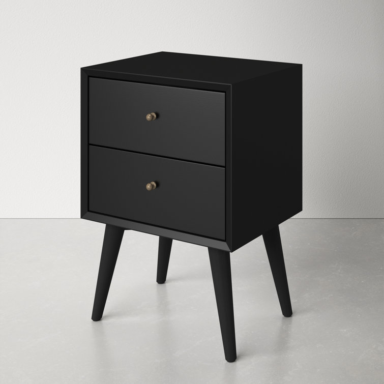 Black bedside clearance table wayfair